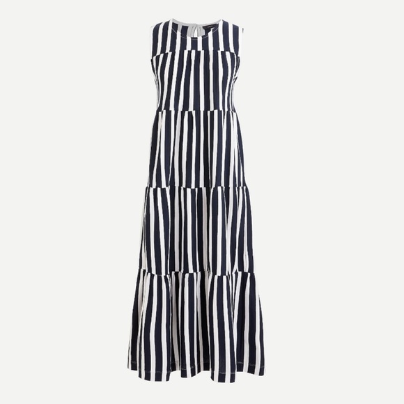 J. Crew Dresses & Skirts - J. Crew Navy & White Striped Maxi Medium